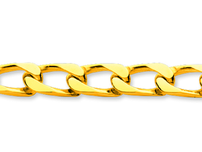 Bracelet maille Cheval serrée 6 mm, 20,50 cm, Or jaune 18k - Image Standard - 2