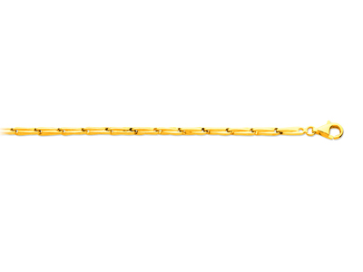 Bracelet Homme maille Epi 3,60 mm, 22 cm, Or jaune 18k - Image Standard - 1