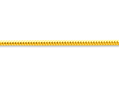 Chaîne maille Serpentine 1,20 mm, 45 cm, Or jaune 18k - Image Standard - 2