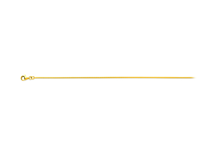 Chaîne maille Serpentine 1,20 mm, 50 cm, Or jaune 18k