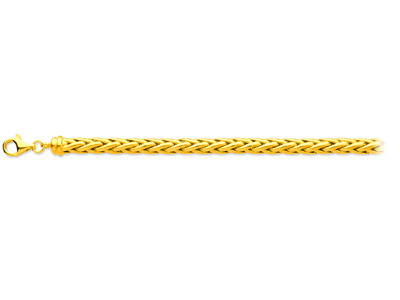 Bracelet maille Palmier creuse 6 mm, 21 cm, Or jaune 18k - Image Standard - 1