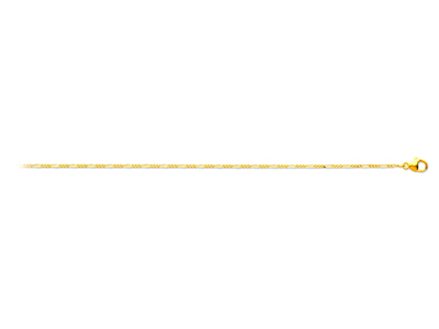 Chaîne maille Alternée 1/3, 1,10 mm, 50 cm, Or jaune 18k - Image Standard - 1