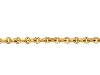 Bracelet mailles Lentille massive 3,50 mm, 18 cm, Or jaune 18k - Image Standard - 1