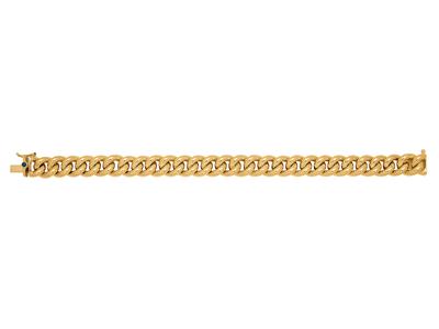 Bracelet maille Gourmette 10 mm, 19 cm, Or jaune 18k - Image Standard - 1