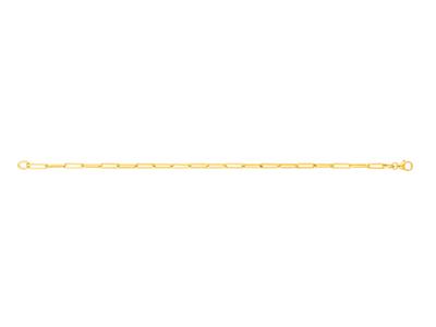 Bracelet maille Rectangle 2,80 mm massive, 18 cm, Or jaune 18k - Image Standard - 1