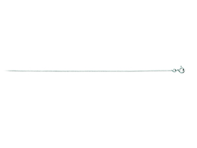 Chaîne maille Vénitienne 0,90 mm, 40 cm, Or gris 18k rhodié - Image Standard - 1
