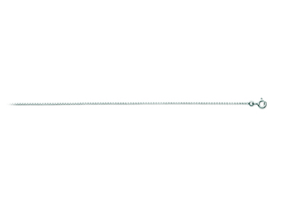 Chaîne maille Vénitienne 1,08 mm, 40 cm, Or gris 18k rhodié - Image Standard - 1