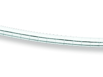 Collier Oméga rond 2 mm, embouts dévissables, 45 cm, Or gris 18k rhodié - Image Standard - 2