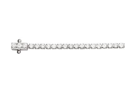 Bracelet Rivière diamants 1,79ct (85 pierres), 17 cm, Or gris 18k - Image Standard - 1