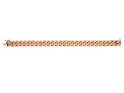 Bracelet maille Gourmette 10 mm, 19 cm, Or rose 18k - Image Standard - 1