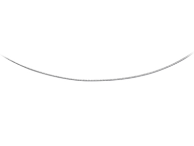 Collier Cable 0,80 mm, 42 cm, Argent 925 rhodié