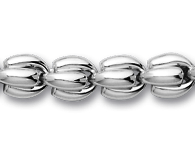 Bracelet Coques 7 mm, 19 cm, Argent 925 Rh - Image Standard - 2