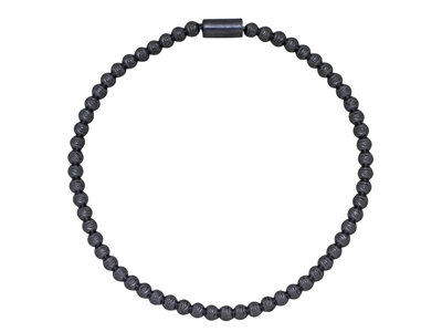 Bracelet Boules 3 mm, élastique 55 mm, Argent 925Ru