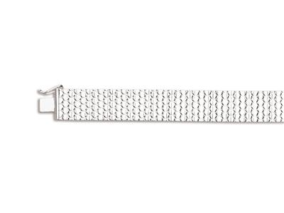 Bracelet Polonais 13 mm, 19 cm, Argent 925 rhodié - Image Standard - 1