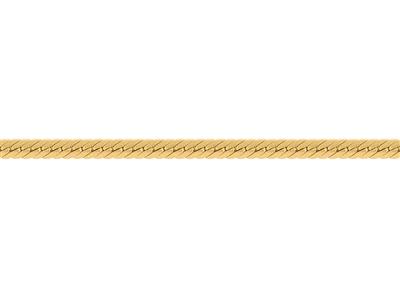 Chaîne maille Anglaise creuse 3,70 mm, Or jaune 18k. Réf. 00526 - Image Standard - 3