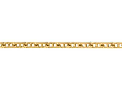 Chaîne maille Marine forçat diamantée 1,70 mm, Or jaune 18k. Réf. 00953 - Image Standard - 3