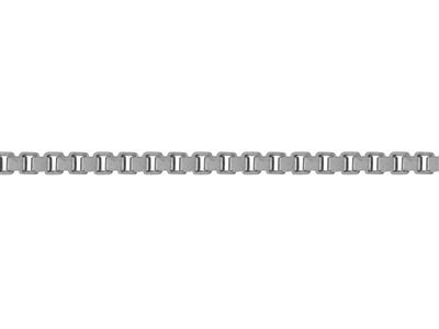 Chaîne maille Vénitienne 1,06 mm, Or gris 18k rhodié. Réf. 00858 - Image Standard - 3