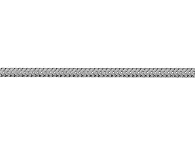Chaîne maille Serpent ronde 1,20 mm, Or gris 18k rhodié. Réf. 10018 - Image Standard - 3
