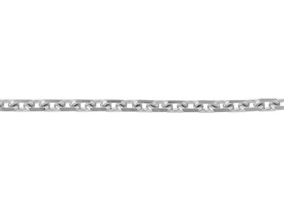 Chaîne maille Forçat diamantée 1,50 mm, Or gris 18k Pd 13. Réf. 00445 - Image Standard - 3