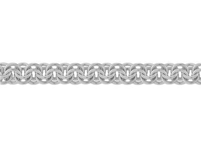 Chaîne maille Forçat double anneau 7,30 mm, Argent 925. Réf. 10159 - Image Standard - 1