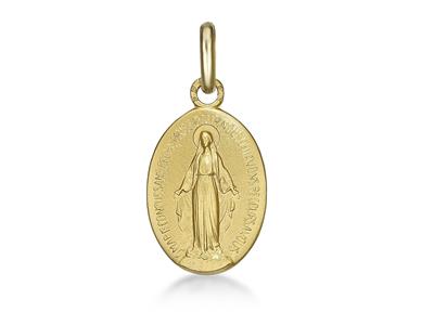 Médaille Vierge miraculeuse 13 mm, Or jaune 18k - Image Standard - 1