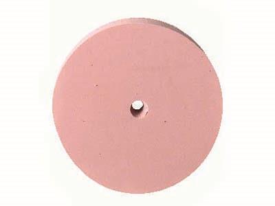 Meulette silicone ronde, rose, grain très fin, 22 x 3 mm, n 1300, EVE