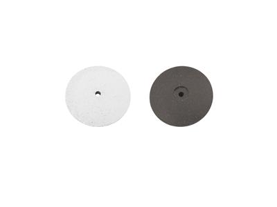 Meulette silicone lentille, blanche, grain gros, 13 x 2,5 mm, n° 1009, EVE - Image Standard - 2