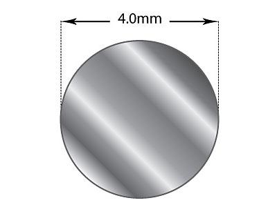Fil rond Argent 950 recuit, 4,00 mm - Image Standard - 2