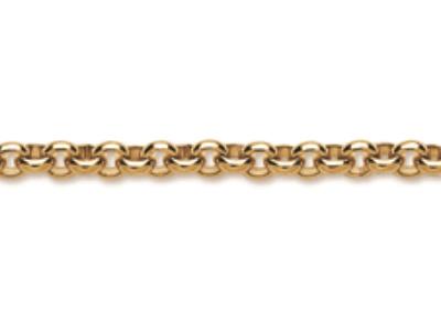 Bracelet maille Jaseron 5,5 mm massif, 19 cm, Or jaune 18k - Image Standard - 2
