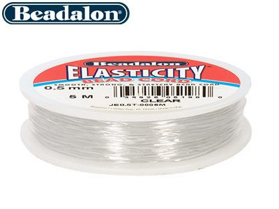 Fil élastique Beadalon Blanc 0,5 mm, 5 mètres - Image Standard - 2