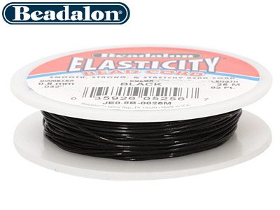 Fil élastique Beadalon Noir 1 mm, bobine de 25 mètres - Image Standard - 2