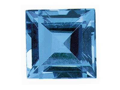 Topaze Bleu Londres traitée, carré 5 mm - Image Standard - 1