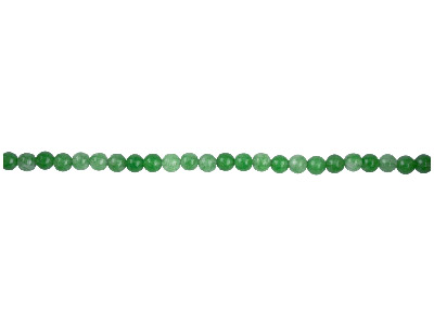 Aventurine verte, pierre fine ronde 4 mm, brin de 40 cm - Image Standard - 1