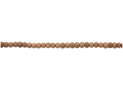 Palissandre, perle ronde 4 mm, brin de 40 cm