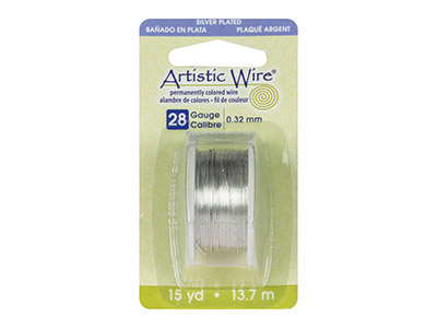 Fil Plaqué Argent 0,32 mm, Artistic Wire de Beadalon, bobine de 13,70 mètres - Image Standard - 3