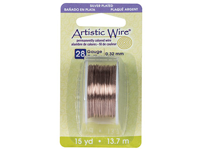 Fil Plaqué Argent rose 0,32 mm, Artistic Wire de Beadalon, bobine de 13,70 mètres - Image Standard - 3