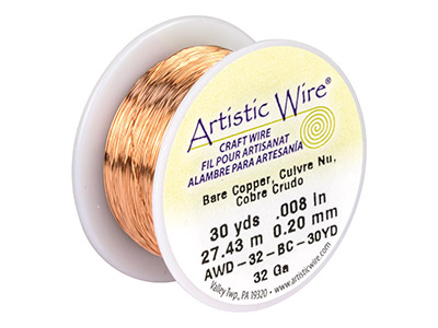 Fil Cuivre nu 0,20 mm, Artistic Wire de Beadalon, bobine de 27,40 mètres - Image Standard - 1