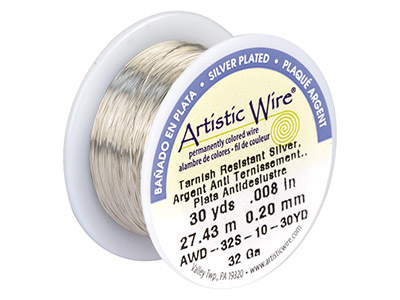 Fil Plaqué Argent 0,20 mm, Artistic Wire de Beadalon, bobine de 27,40 mètres - Image Standard - 1