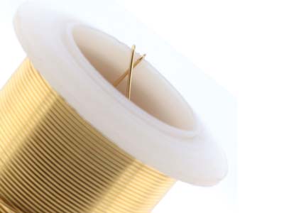 Fil Cuivre demi-dur anti-ternissement doré, 0,43 mm, bobine de 27,40 mètres - Image Standard - 5