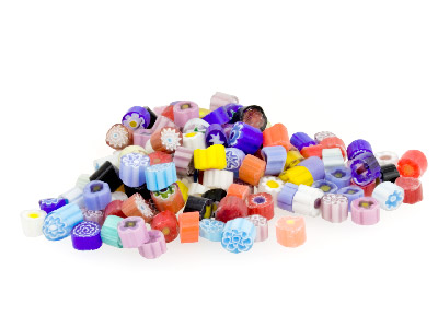 Perles en verre coloré transparent, pour émaillage, sachet de 25 g - Image Standard - 1