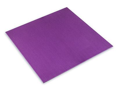 Plaque Aluminium anodisée violet, 0,70 x 100 x 100 mm - Image Standard - 1