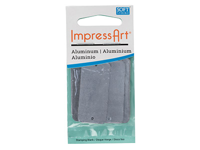 Ebauche Aluminium, Connecteur Plaque Rectangle 41 x 21 mm, ImpressArt, sachet de 9 - Image Standard - 3