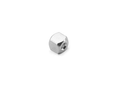 Ebauche Aluminium, Cube percé 1 trou, 6 mm, ImpressArt, sachet de 7