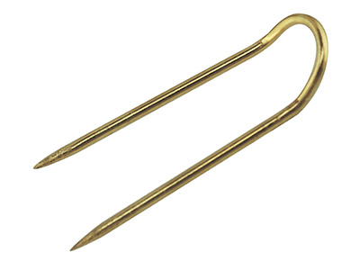 Epingles dorées pour fixer les bijoux, sachet de 100 - Image Standard - 1