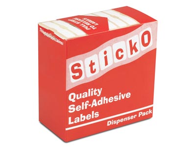 Etiquettes adhésives blanches, 10 x 51 mm, boîte de 1000 - Image Standard - 1