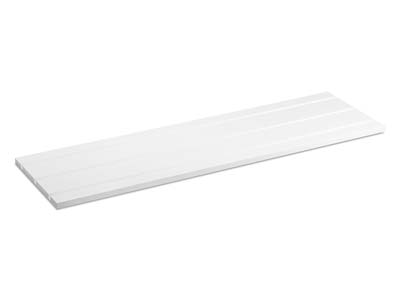 Base Présentoir à colliers moyen modèle, Acrylique blanc brillant - Image Standard - 1