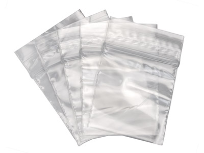 Sachet à zip, 38 x 38 mm, Plastique transparent, sachet de 100 - Image Standard - 1