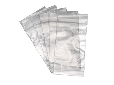 Sachets à zip mini, 35 x 60 mm, Plastique transparent, sachet de 100 - Image Standard - 1