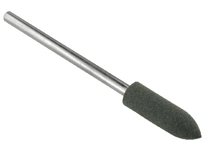 Meulette caoutchouc montée obus, grise, grain moyen, 5 x 16 mm, n°605, EVE - Image Standard - 1