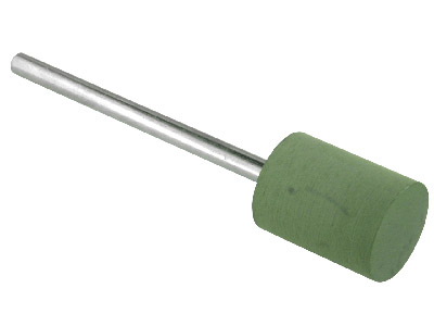 Meulette caoutchouc montée cylindre, verte, grain extra fin, 10 x 12 mm, n°810, EVE - Image Standard - 1